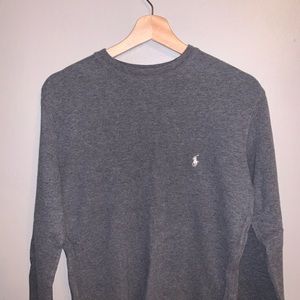 Grey Polo Light Sweater / Long Sleeve